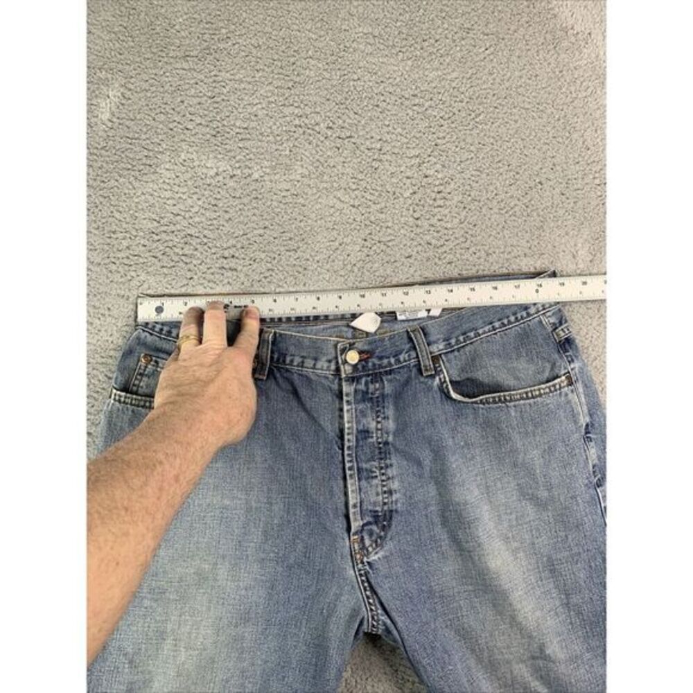 Lucky Brand Jeans Men's 38 Low Rise Short Raw Hem USA By Gene Montesano Vintage - Picture 2 of 16